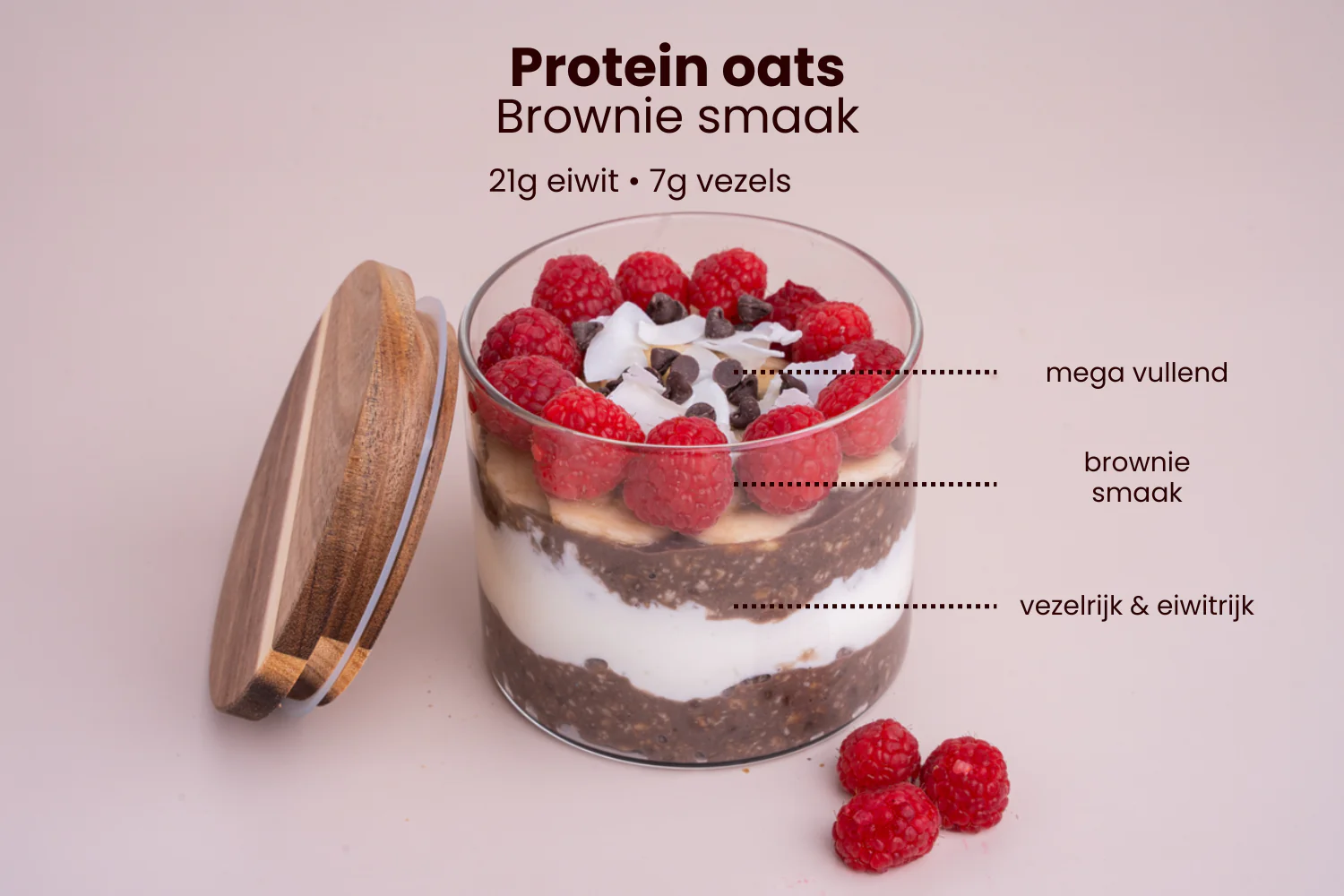 Proteine Oats - Brownie Smaak - Image 4