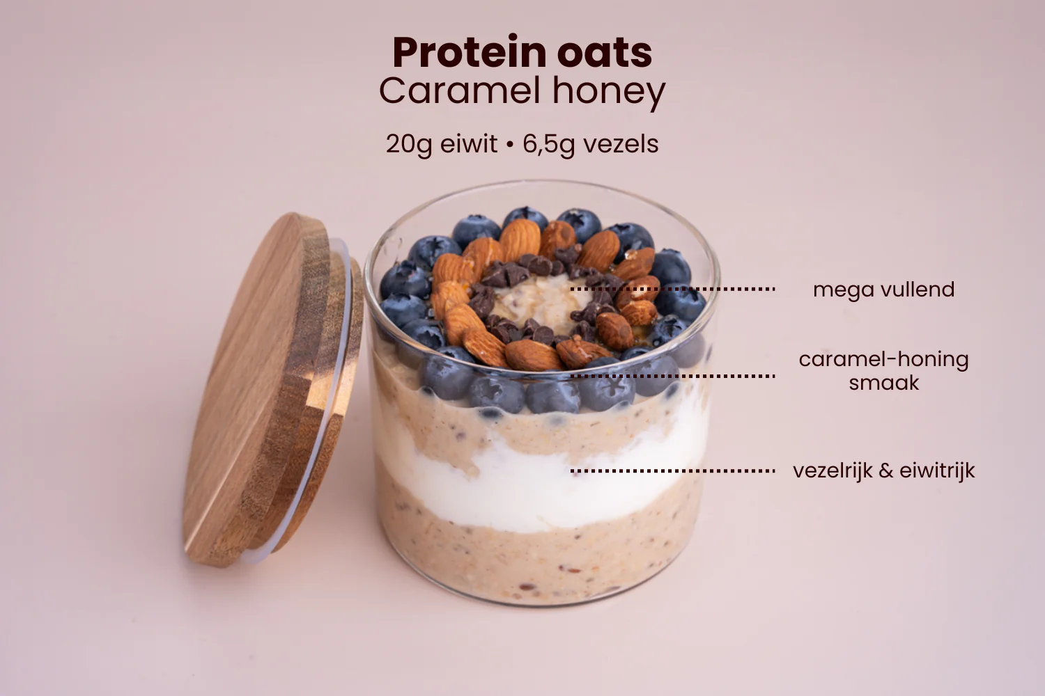 Proteine Oats - Caramel Honey Smaak - Image 4